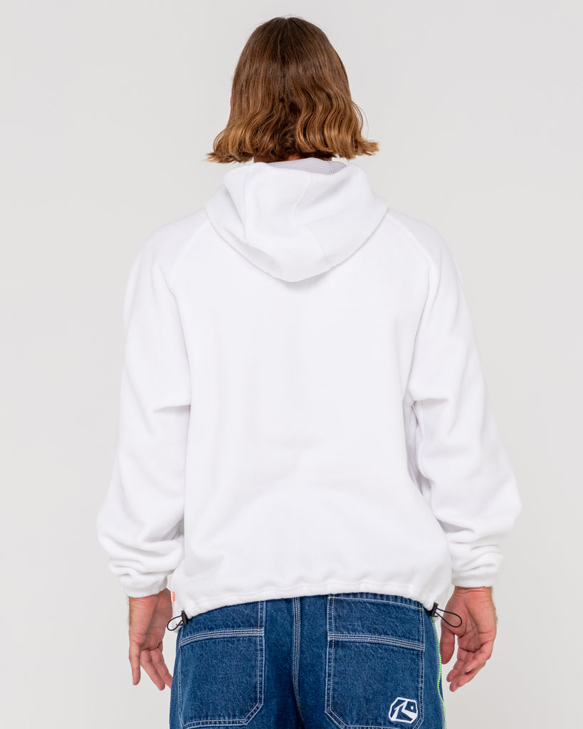 Express Hooded Polar Fleece White Rusty Australia