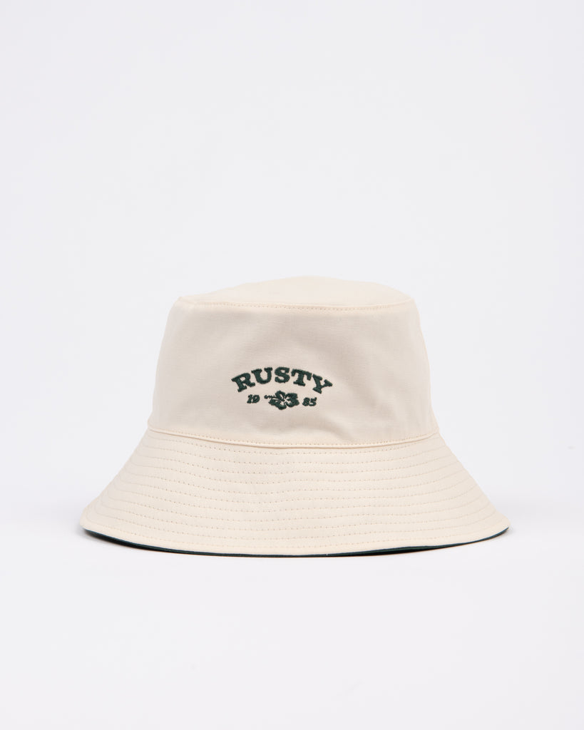 Aloha Reversible Bucket Hat Oatmeal Rusty Australia