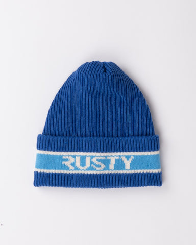 Womans Residency Recycled Beanie in Blue Sapphire