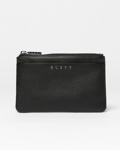 Womans Honour Leather Pouch in Black