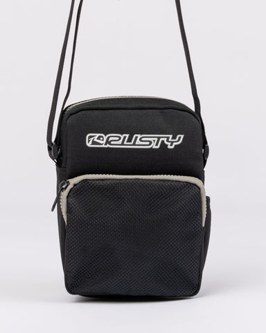 Mens Reverb Crossbody Bag in Black