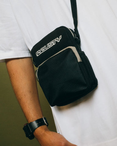 Mens Reverb Crossbody Bag in Black