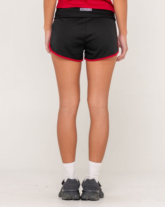 woman-wearing-richie-rich-mesh-booty-short-in-black