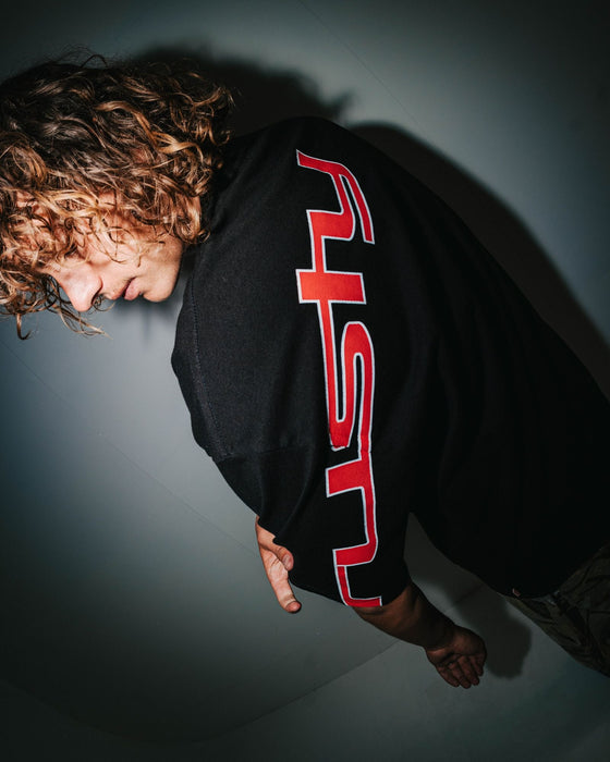 man-wearing-glaze-r-short-sleeve-tee-in-black