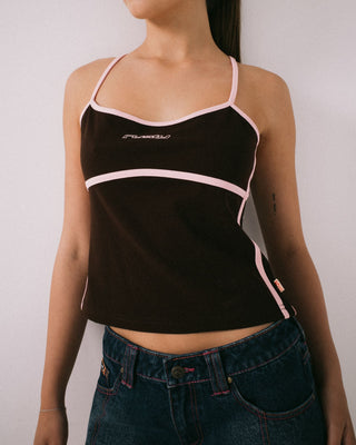 Woman wearing Freo King Fitted Top in Java