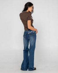 Shorty Freida Flare Low Rise Jeans