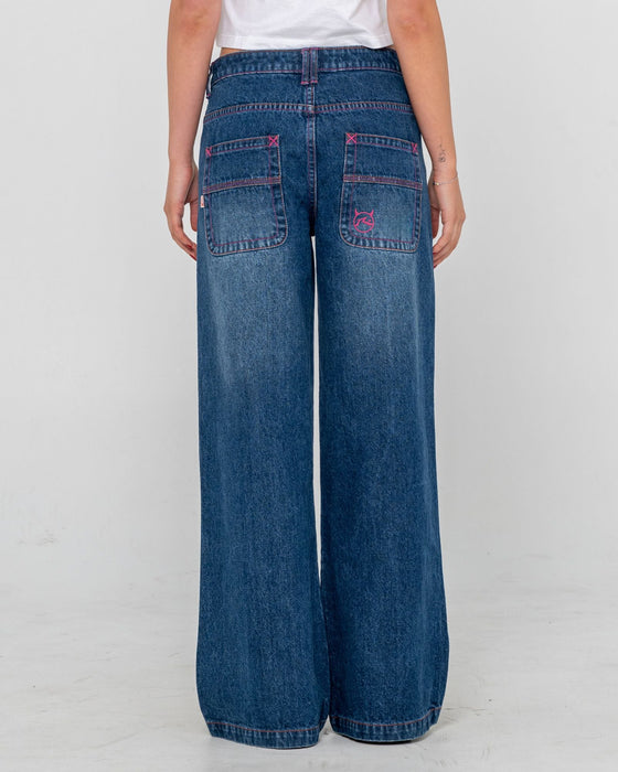 woman-wearing-colour-me-wendy-wide-low-rise-jeans-in-blasted-deep-sea-blue