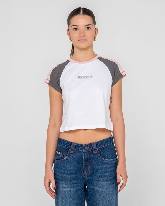 woman-wearing-bradley-mini-cap-sleeve-tee-in-white