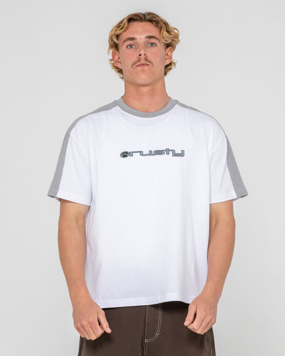 man-wearing-weapon-short-sleeve-tee-in-white