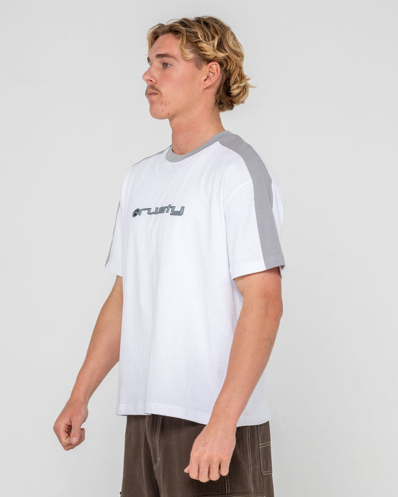 man-wearing-weapon-short-sleeve-tee-in-white