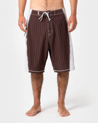 Man wearing Cyberpunk Fixed Waist Boardshort in Pinecone