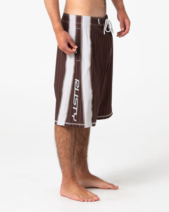 man-wearing-cyberpunk-fixed-waist-boardshort-in-pinecone