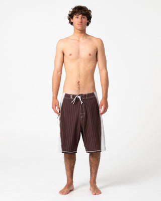 Man wearing Cyberpunk Fixed Waist Boardshort in Pinecone