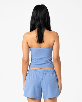 Woman wearing Eloise Tube Top in Tranquil