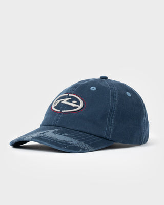 Mens Morning Glory 6 Panel Cap in Navy