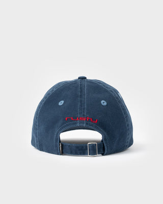 Mens Morning Glory 6 Panel Cap in Navy
