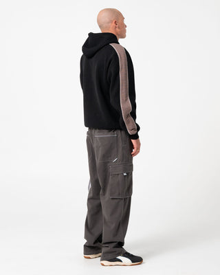 Man wearing Kickya Elastic Cargo Pant in Steel