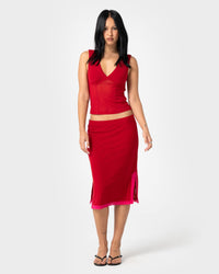 Camden Mesh Midi Skirt