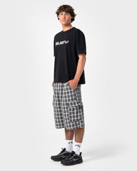 Screwdriva Plaid Cargo Short