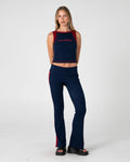 Hilton Low Rise Bootleg Rib Pant