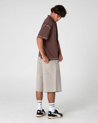 Man wearing Dead Frequency Short in Abbey Stone