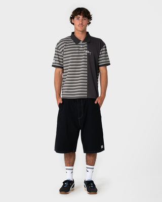 man-wearing-dead-frequency-short-in-black