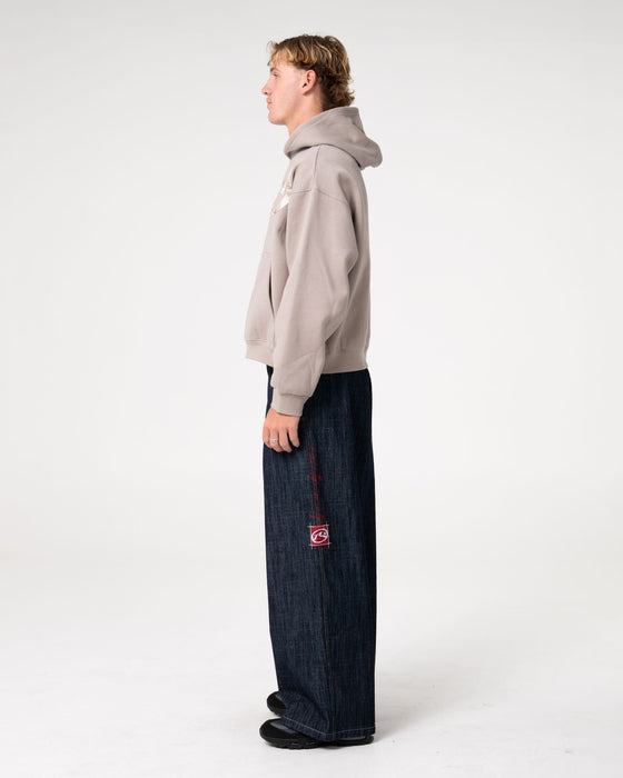 man-wearing-uncut-gems-hooded-fleece-in-stone