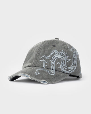 Mens Spyro Skull Skate Cap in Black