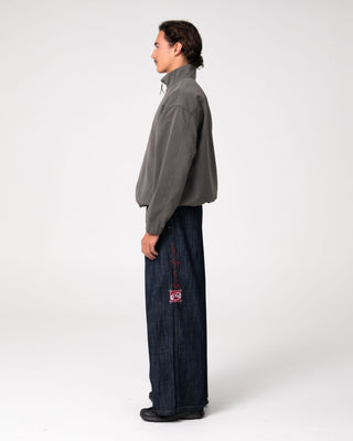 Man wearing Ketter Bomber Jacket in Coal