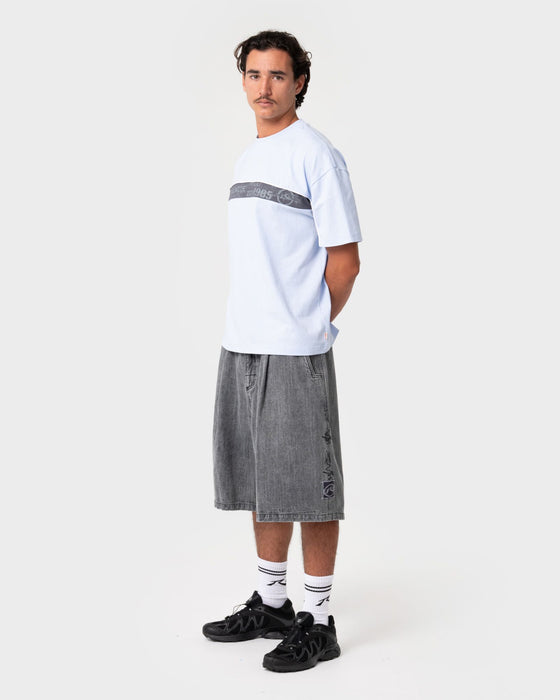 man-wearing-mista-slub-elastic-short-in-washed-black