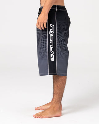 Man wearing Dutty Fixed Waist Boardshort in Steel