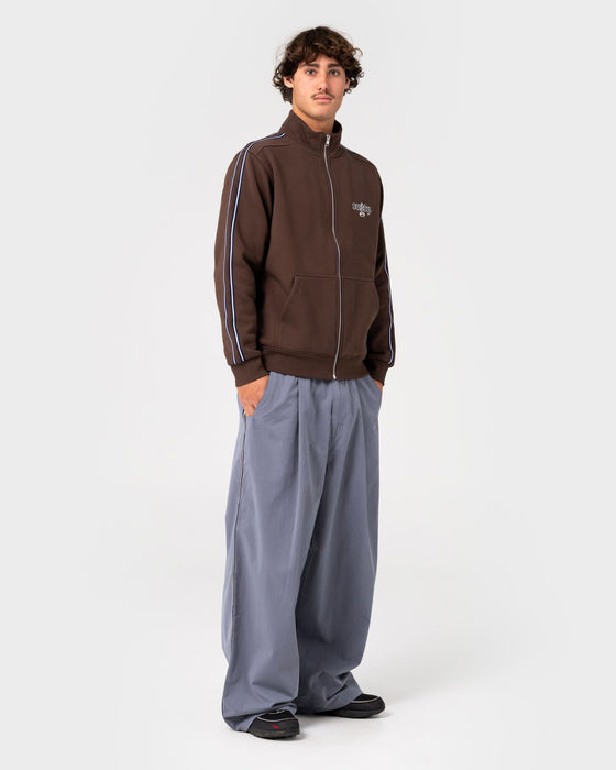 man-wearing-tracka-zip-thru-fleece-in-java