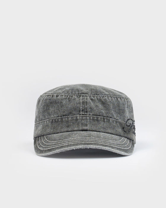 womens-fiend-luxe-military-cap-in-washed-black