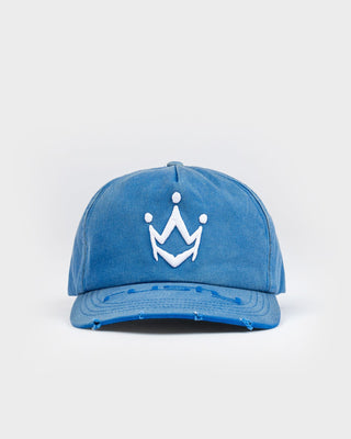Mens Heavy Crown Dirtbag Cap in Royal Blue