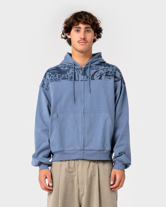 man-wearing-chief-keef-lightweight-zip-thru-hoodie-in-shadow-blue