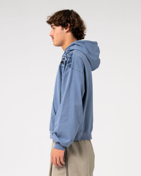 man-wearing-chief-keef-lightweight-zip-thru-hoodie-in-shadow-blue