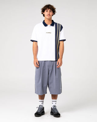 Man wearing Prestige Short Sleeve Polo in White