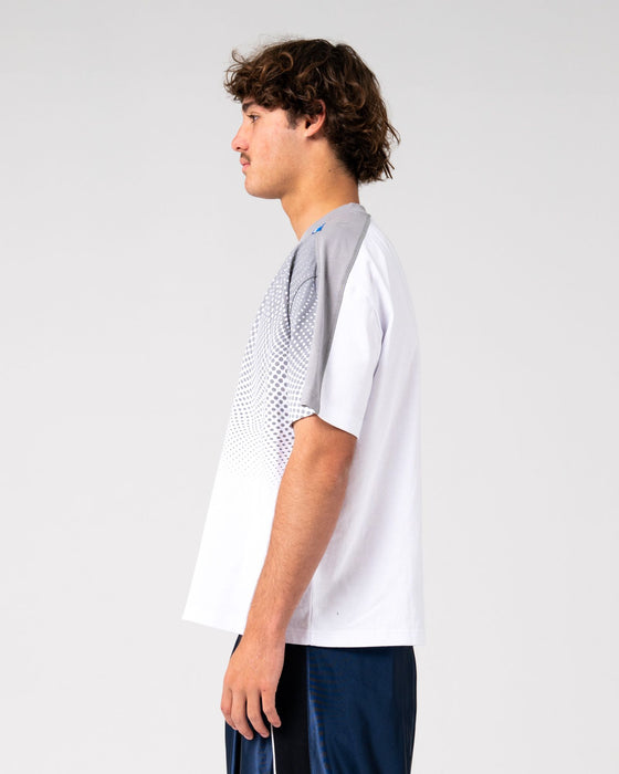 man-wearing-shadowfax-short-sleeve-tee-in-white