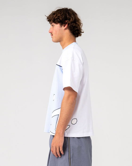 man-wearing-downshift-short-sleeve-tee-in-white