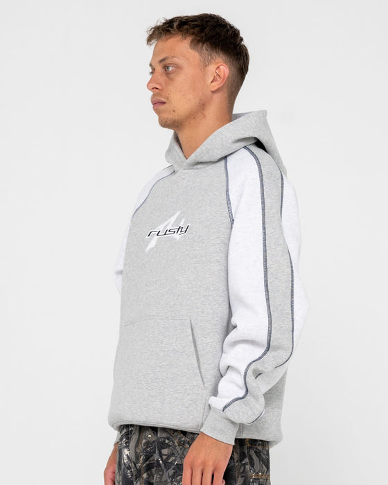 man-wearing-paneka-hooded-fleece-in-grey-marle