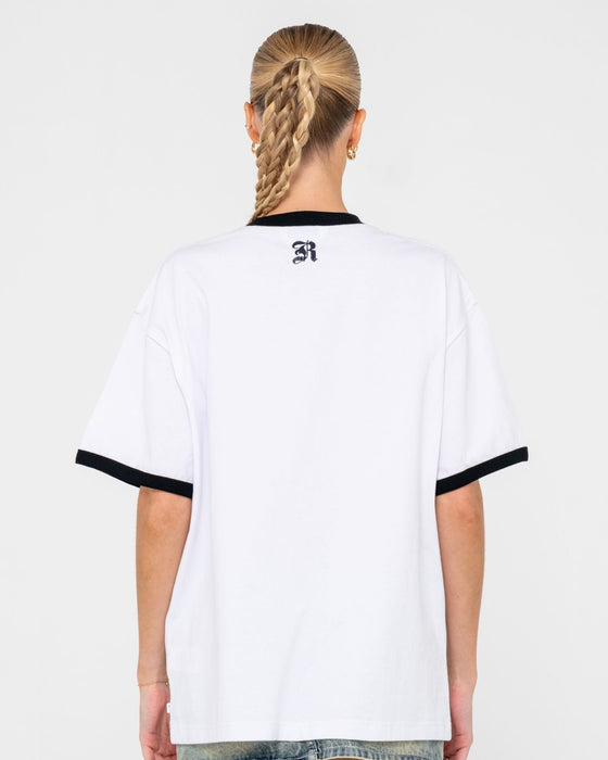 woman-wearing-bedazzled-rusty-ringer-oversize-tee-in-white