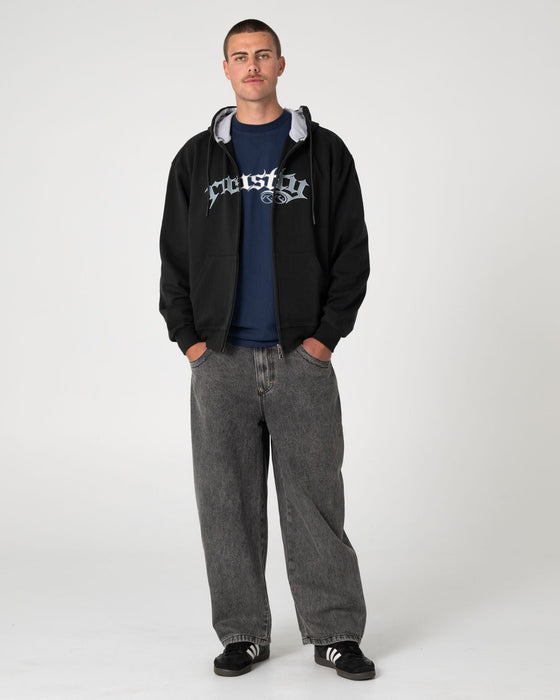 man-wearing-boneyard-cacoon-jean-in-washed-black