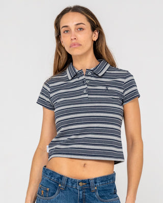 Woman wearing Nello Polo Mini Tee in Multi