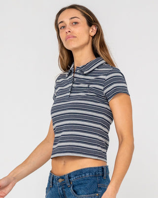 Woman wearing Nello Polo Mini Tee in Multi