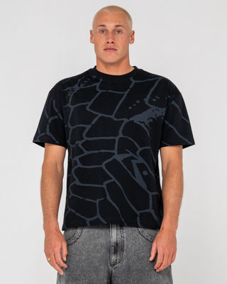 Man wearing Taipan Short Sleeve Tee in Black