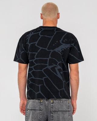 Man wearing Taipan Short Sleeve Tee in Black