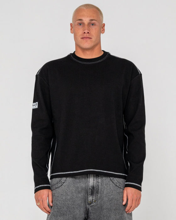 man-wearing-slack-jack-long-sleeve-heavy-tee-in-black