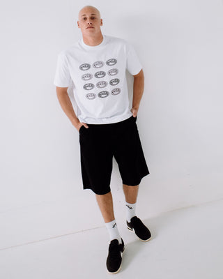 Man wearing Shindawg Pleated Short in Black