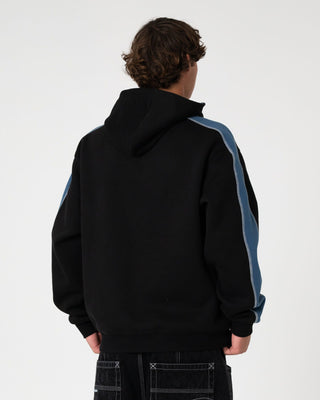 Man wearing Scream Hooded Fleece in Black