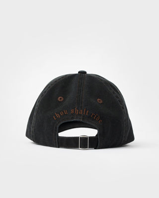 Mens Scream 6 Panel Cap in Black